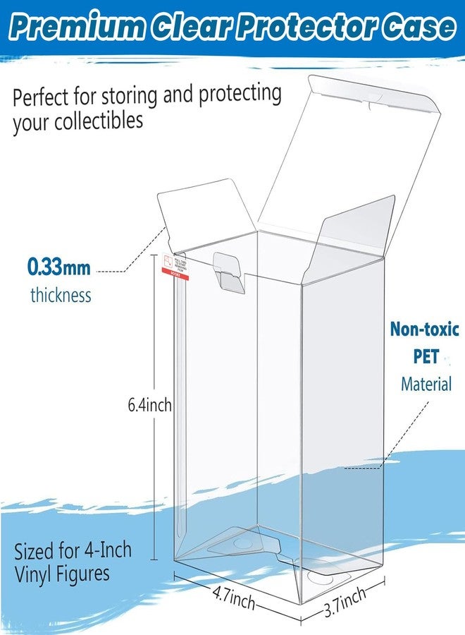 Sooez 30 Pack Protector Cases Compatible with Funko, Fit Standard 4-Inch Collectible Figures, Stackable Storage, Clear Display Box with Protective Film - Image 2